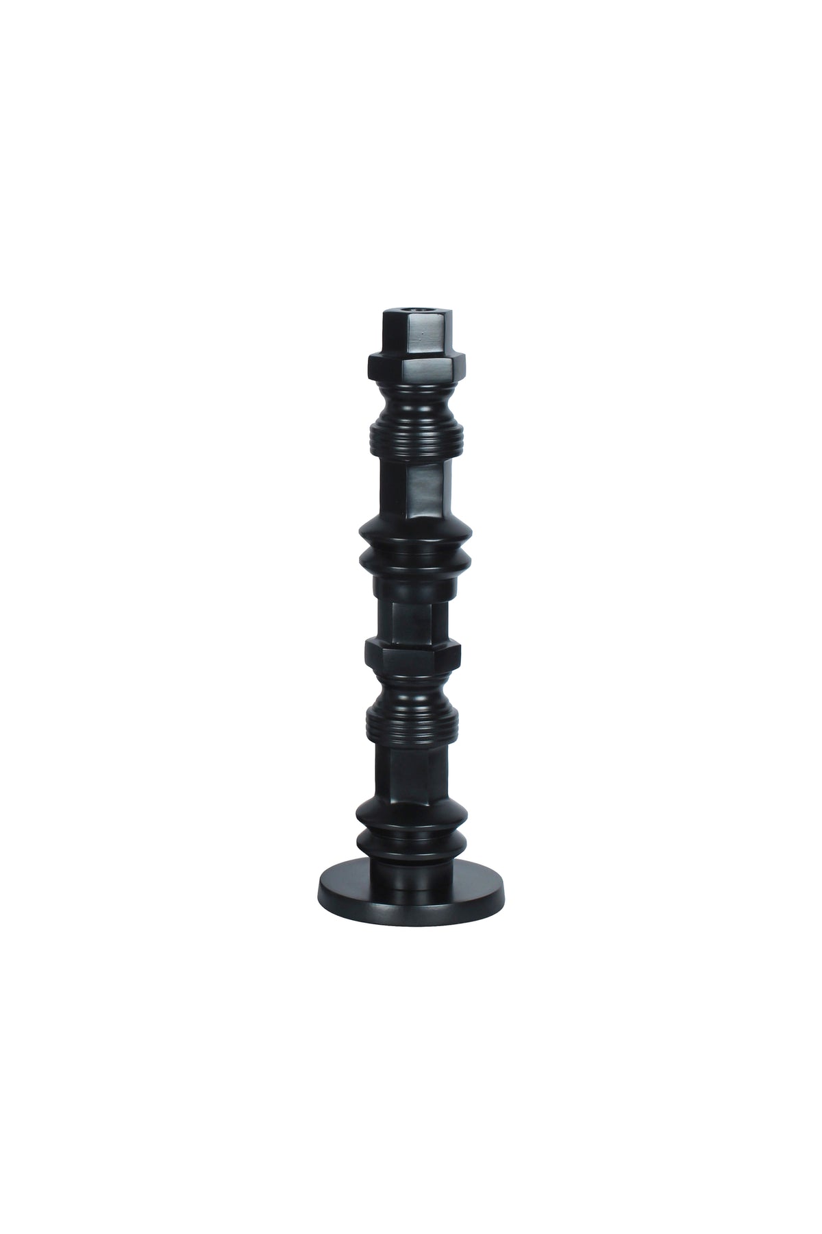 Totem kandelaar m zwart (set of 4)