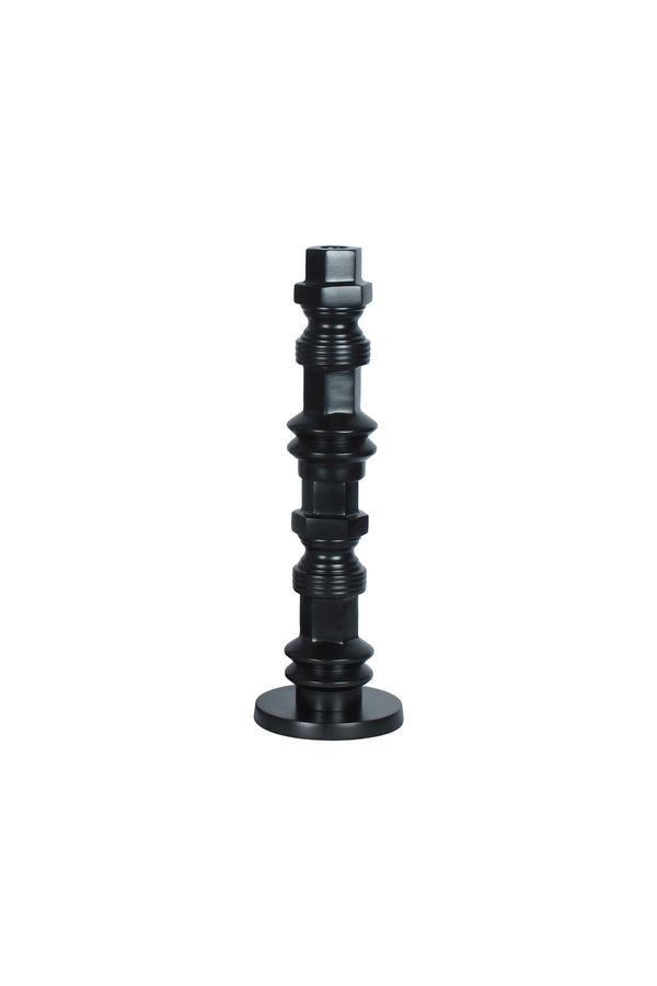 Totem kandelaar m zwart (set of 4)