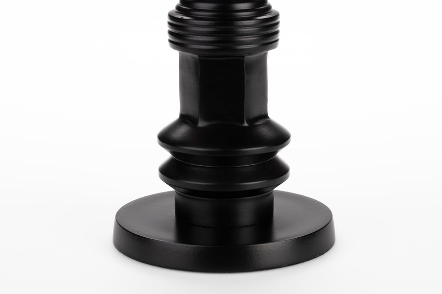 Totem kandelaar m zwart (set of 4)