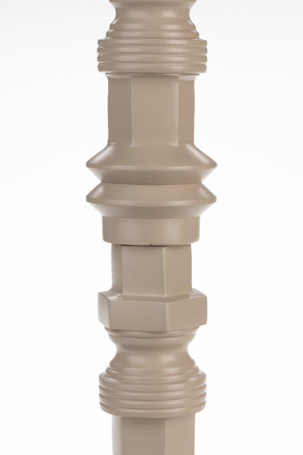 Totem kandelaar m beige (set of 4)