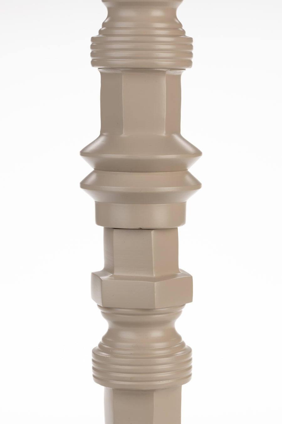 Totem kandelaar m beige (set of 4)