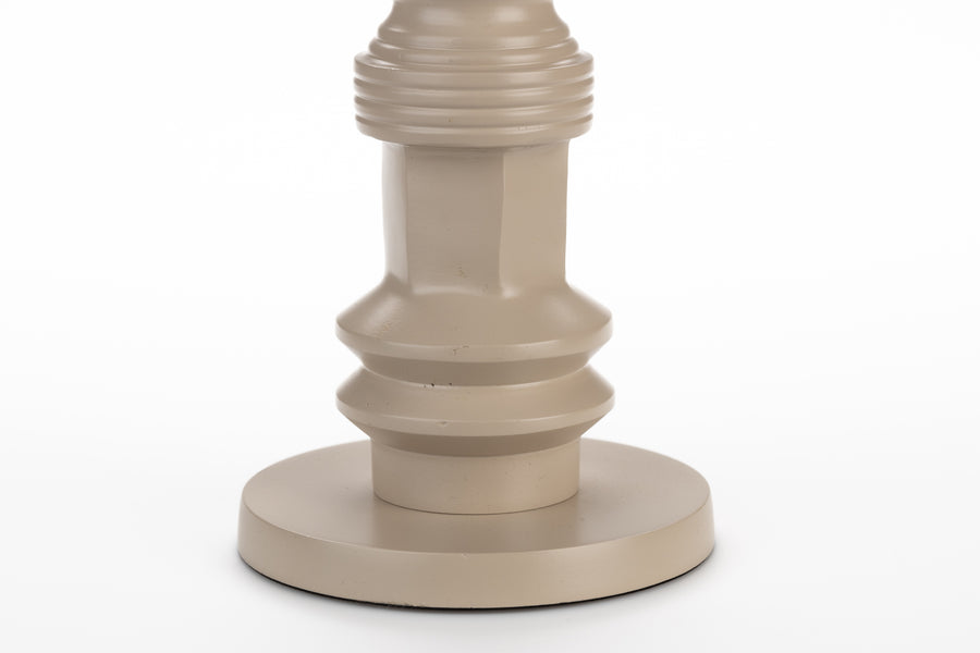 Totem kandelaar m beige (set of 4)