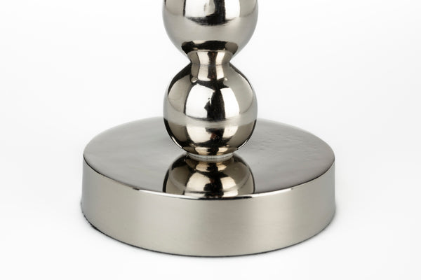 Bubbles kandelaar two shiny zilver (set of 6)