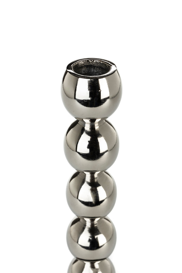 Bubbles kandelaar one shiny zilver (set of 6)