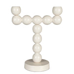 Bubbles kandelaar two shiny beige (set of 6)
