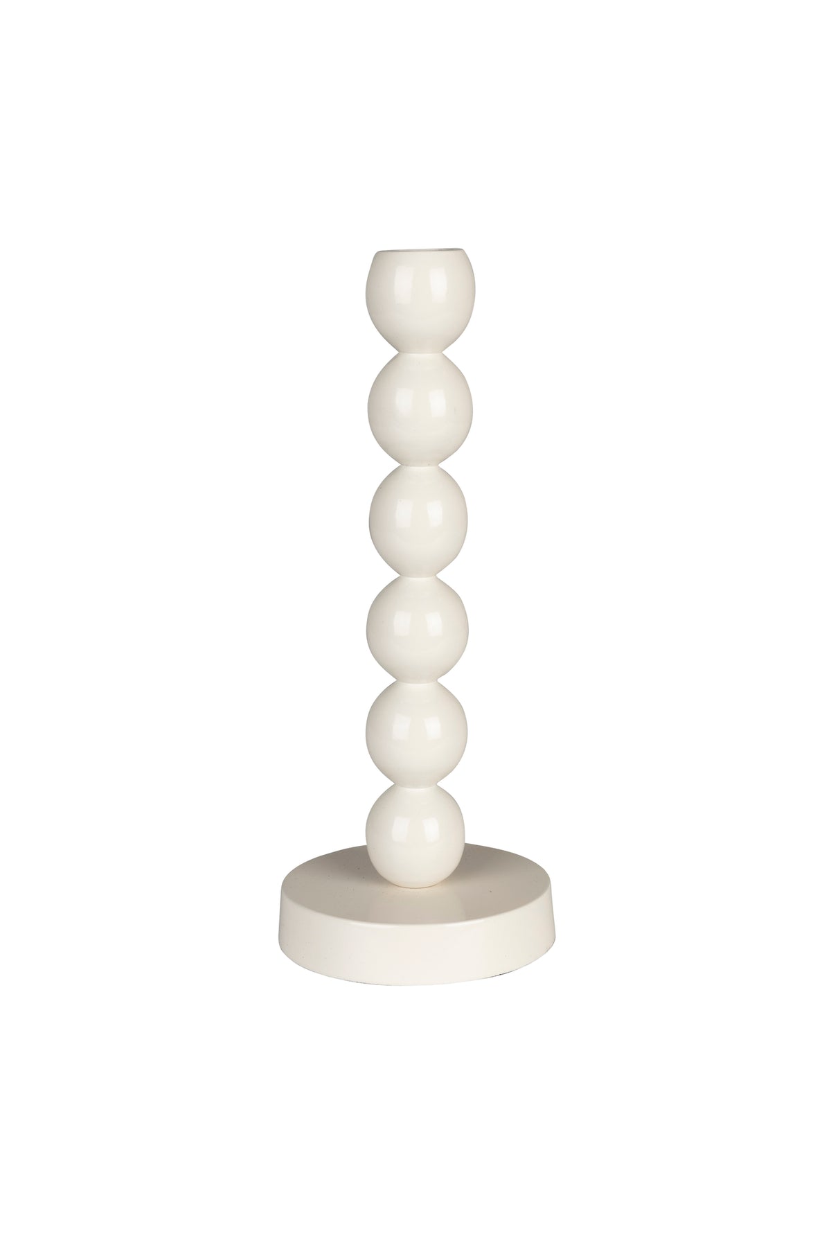 Bubbles kandelaar one shiny beige (set of 6)