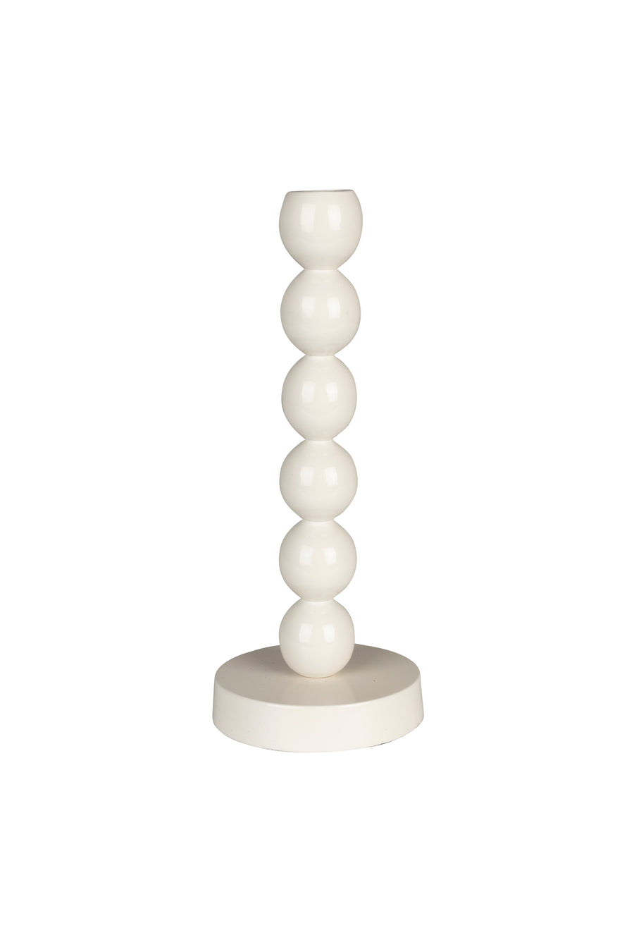Bubbles kandelaar one shiny beige (set of 6)