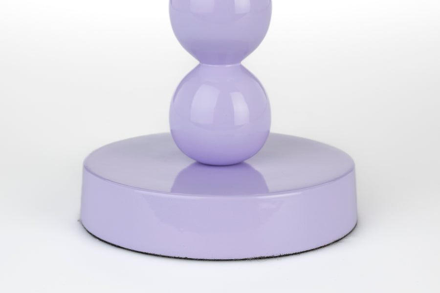 Bubbles kandelaar two shiny lila (set of 6)