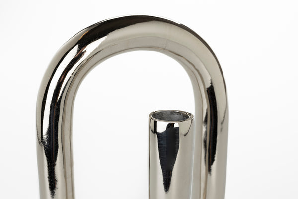 Tubo kandelaar shiny zilver l (set of 6)