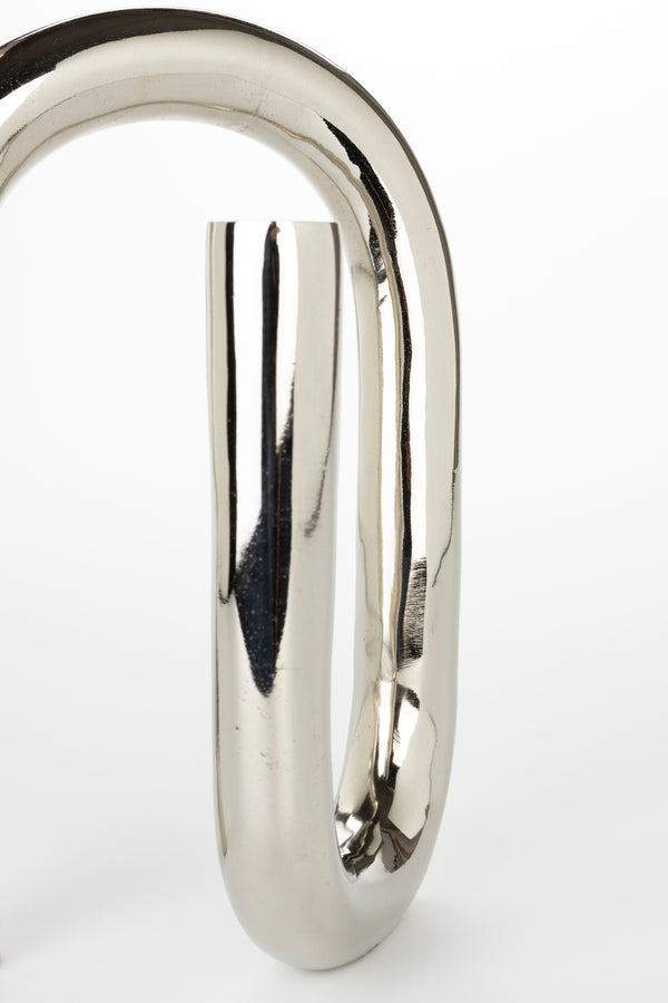 Tubo kandelaar shiny zilver l (set of 6)