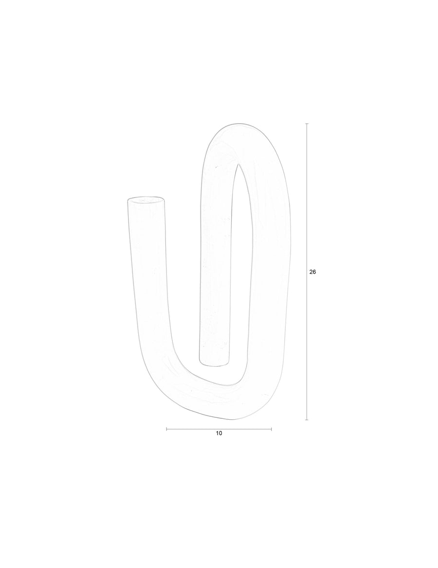 Tubo kandelaar shiny zilver l (set of 6)