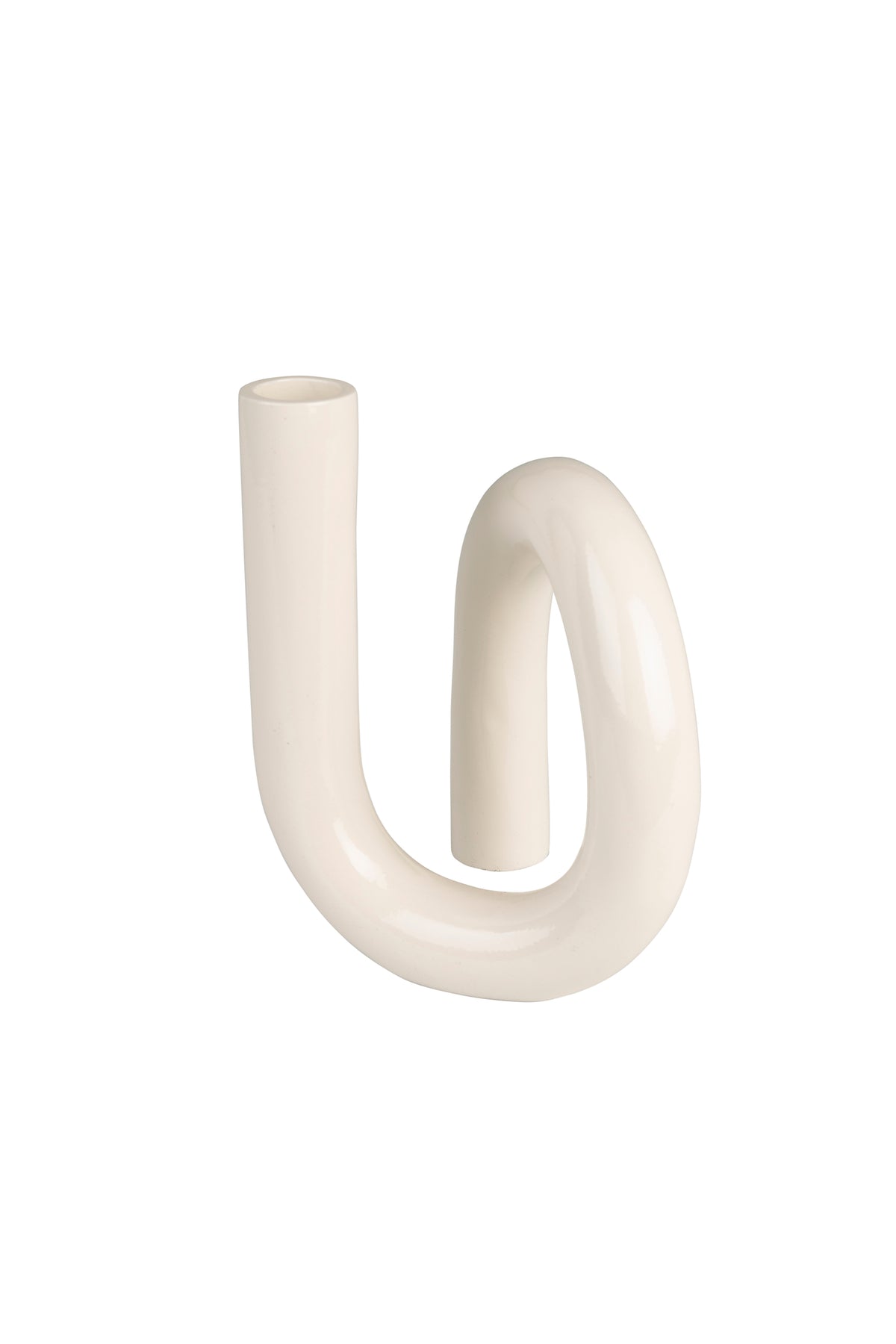 Kaarsenhouder Tubo S Glanzend Beige (set van 6)