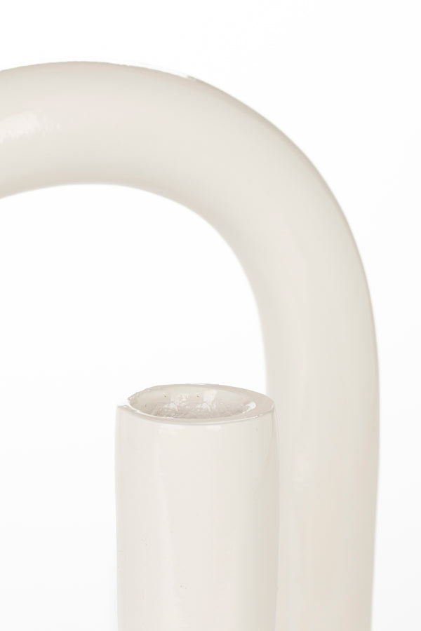 Kaarsenhouder Tubo S Glanzend Beige (set van 6)