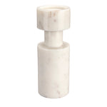 Paros kandelaar marble wit (set of 2)