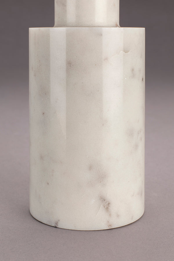 Paros kandelaar marble wit (set of 2)
