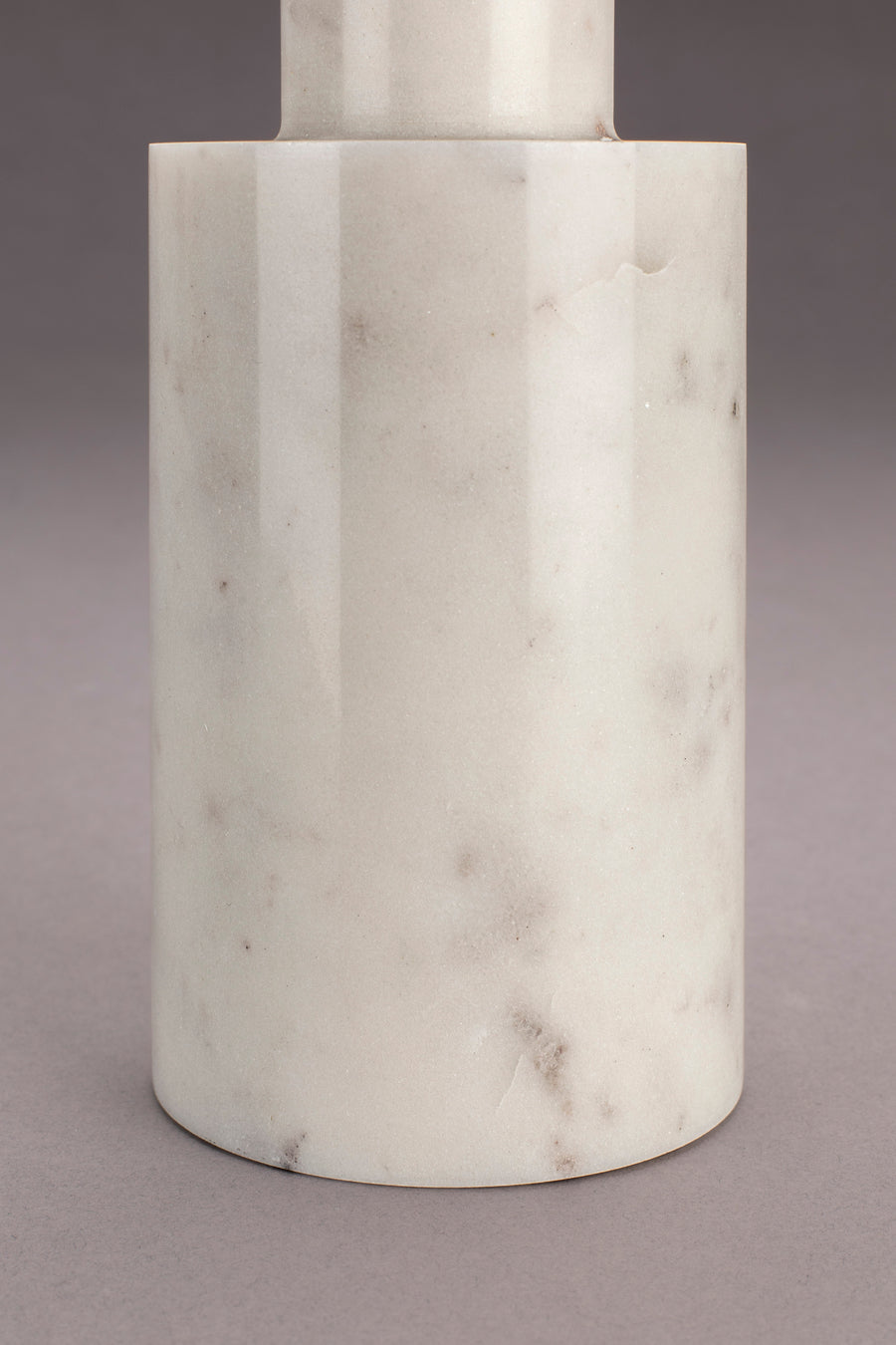 Paros kandelaar marble wit (set of 2)