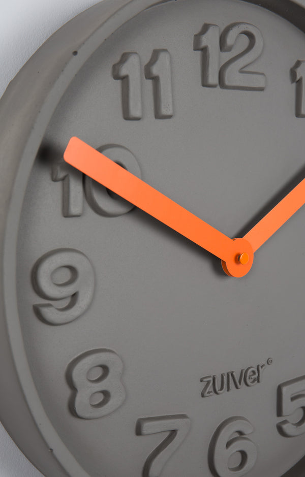 Klok Beton Time Oranje (set van 2)