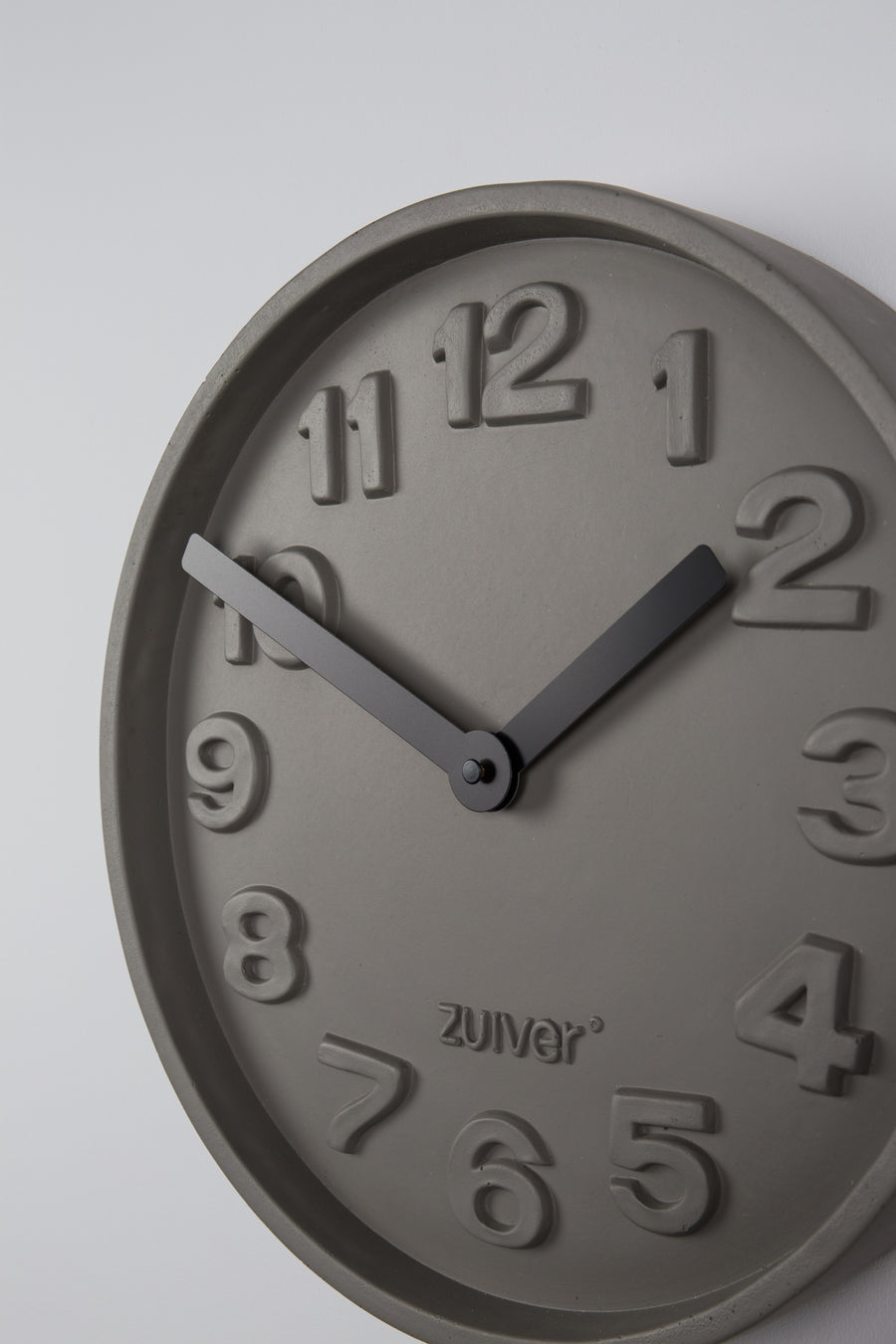 Klok Beton Time Zwart (set van 2)