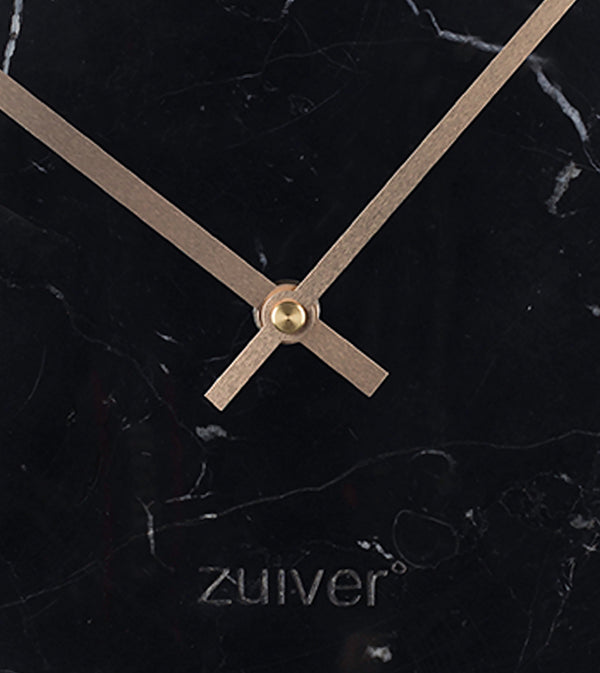 Klok Marmer Time Zwart (set van 3)