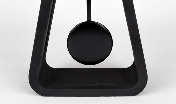 Klok Pendulum Time Alles Zwart (set van 4)