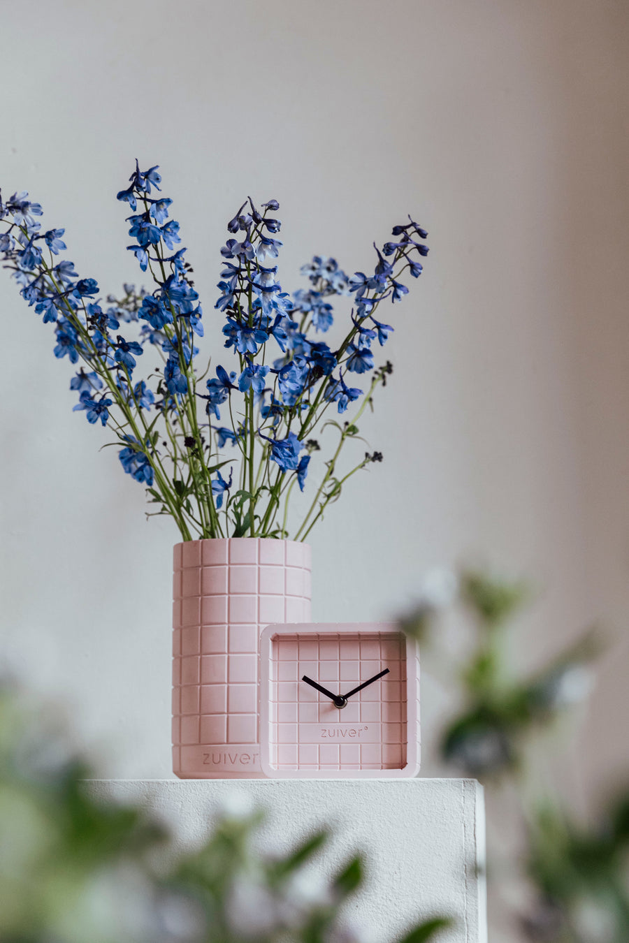 Klok Cute Beton Roze (set van 6)