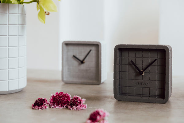 Klok Cute Beton Grijs (set van 6)