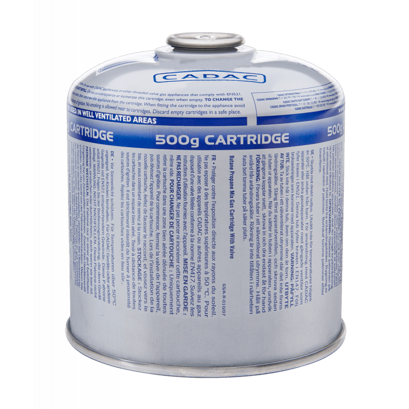 Gascartridge 500g Threaded Valve