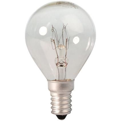 Ball Lamp 220-240v 10W 55lm E14 Clear, energy label E