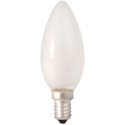 Candle Lamp 220-240v 10W 50lm E14 frosted, energy label E