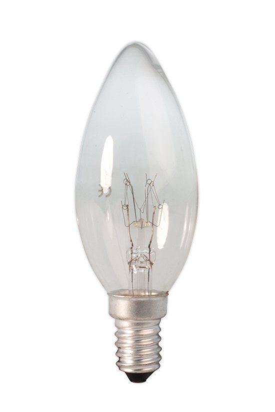 Candle Lamp 220-240v 10W 55lm E14 clear, energy label E
