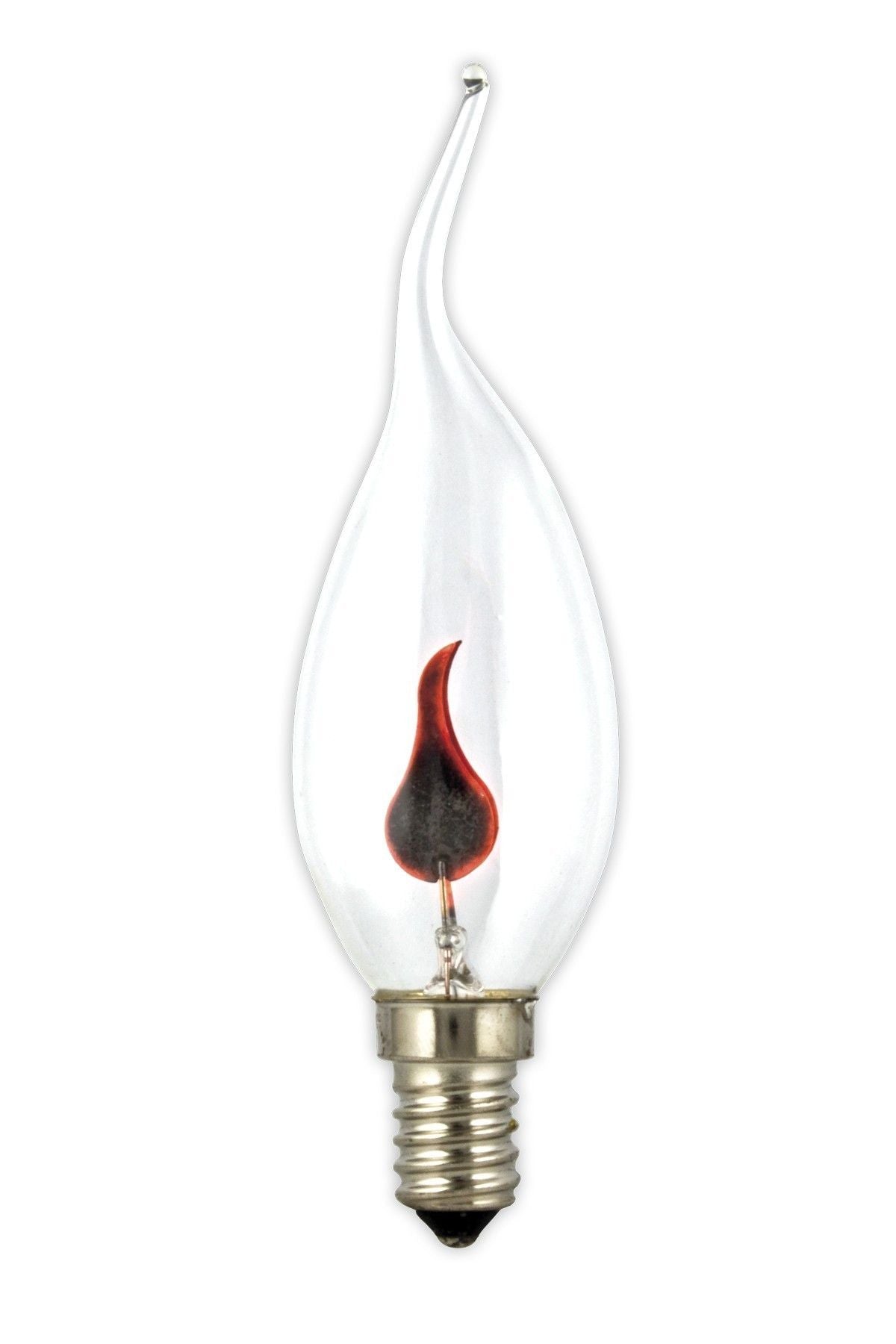 Tip Candle Lamp 220-240V 3W E14 flicker flame 35x126