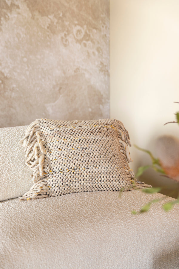 Kussen Frills Beige/Geel (set van 6)