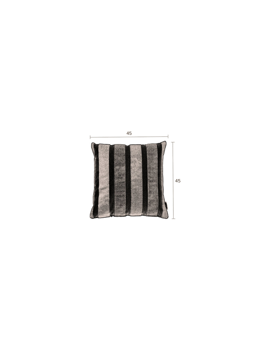 Kussen Scott Zwart/Grijs (set van 6)