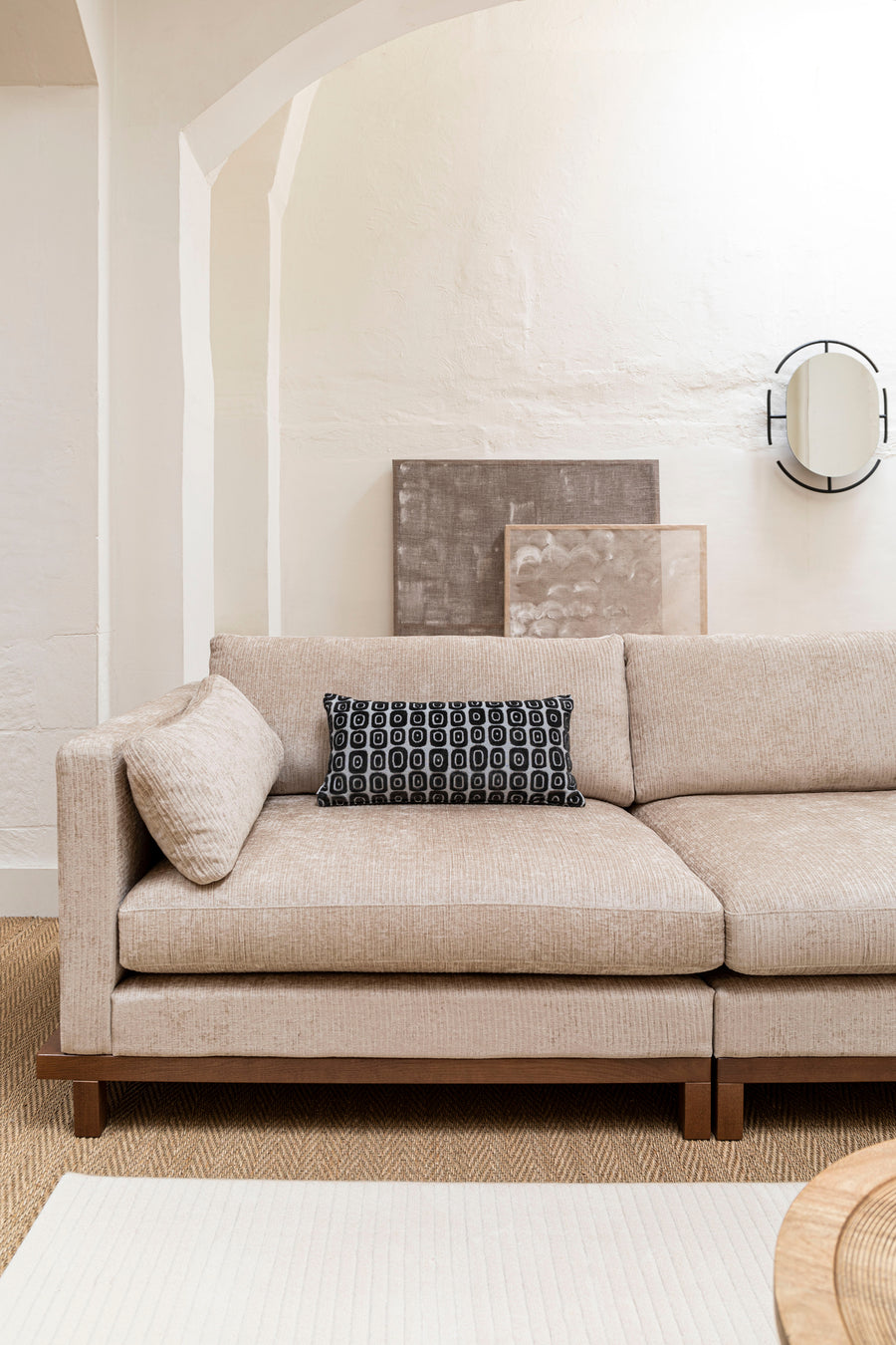 Kussen Cloud Denim Zwart 60x30 (set van 6)