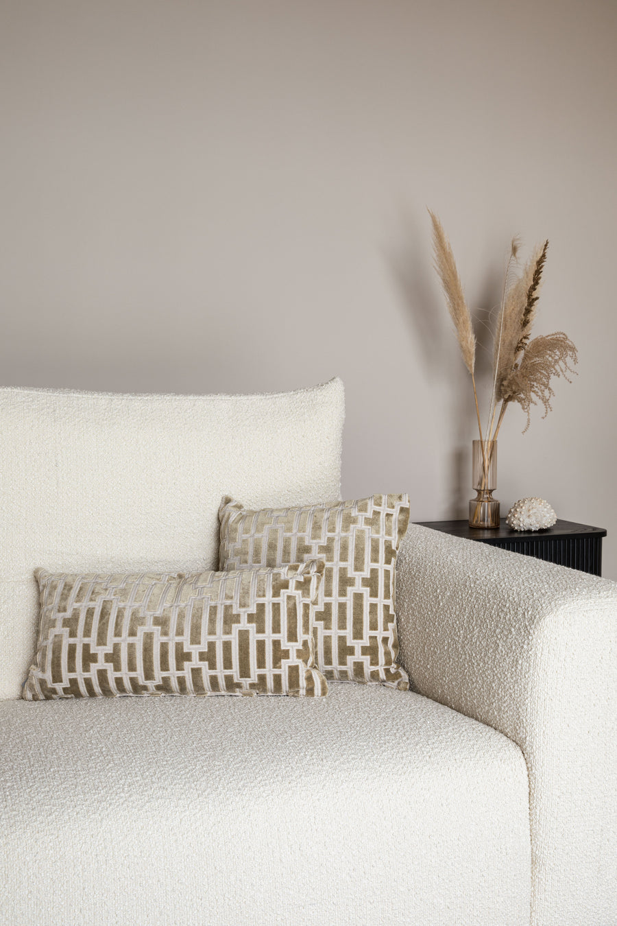 Kussen Scape Naturel Champagne 60x30 (set van 6)