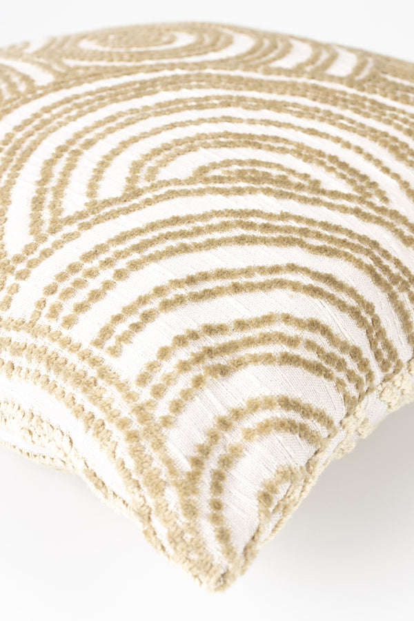 Kussen Rings Naturel Champagne (set van 6)