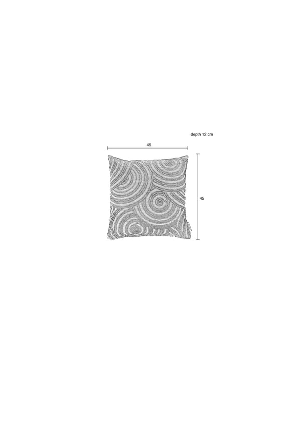 Kussen Rings Naturel Champagne (set van 6)