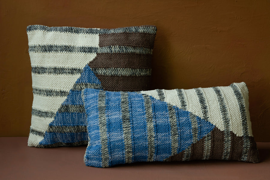 Kussen Hampton 45x45 Blauw (set van 6)