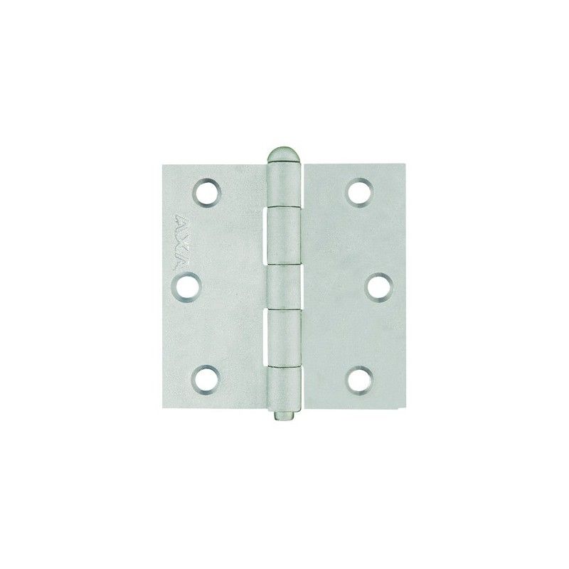 Ongelagerd scharnier/76x76x2.0/rechthoek/RVS gestraald