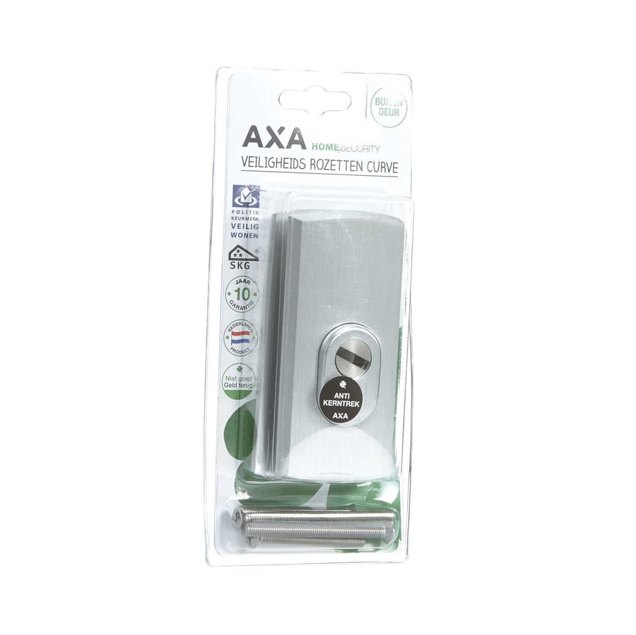 Veiligheidsrozetten Curve Plus anti-kerntrek/117x52x12/alu. gesl. F1/SKG3/blister