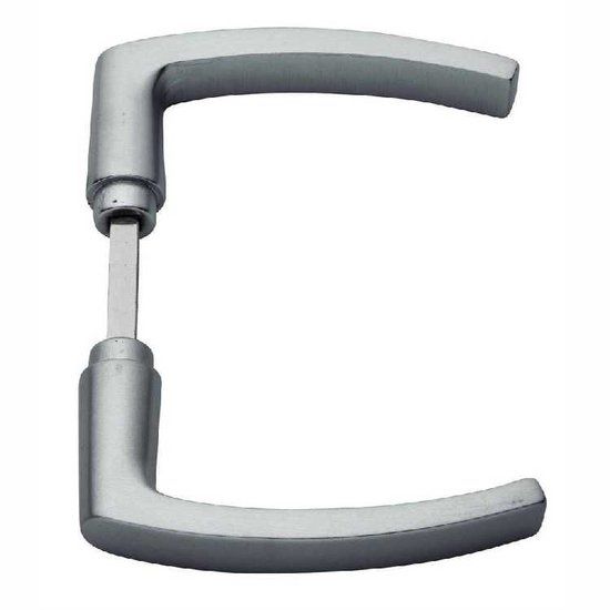 Deurkruk Blok zwaar/aluminium geslepen F1/bl