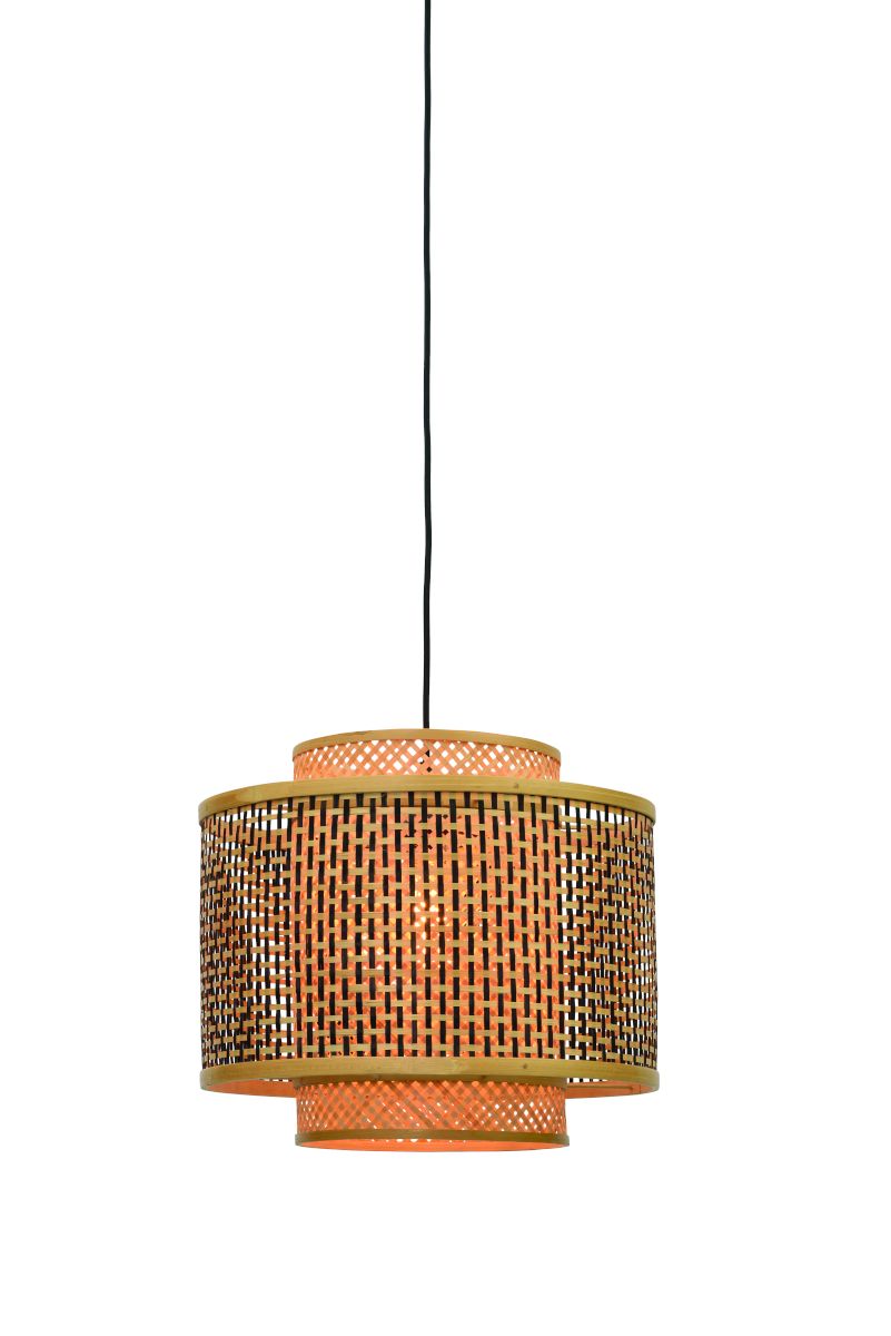 Hanglamp Bhutan 40cm zw./nat., S