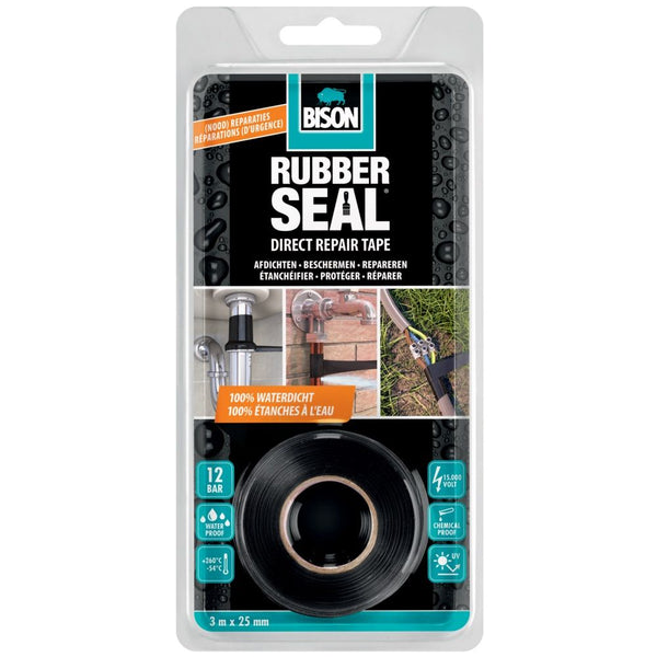Rubber seal direct repair tape 2,5cm rol 3m