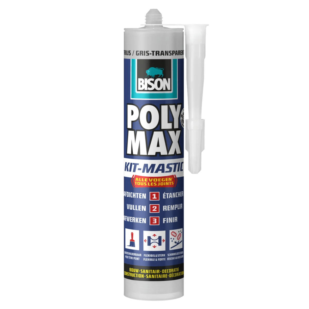 Polymax seal 280ml transparant/grijs