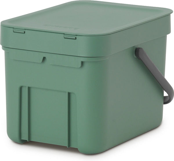 Afvalemmer Sort & Go 6 ltr, Fir Green