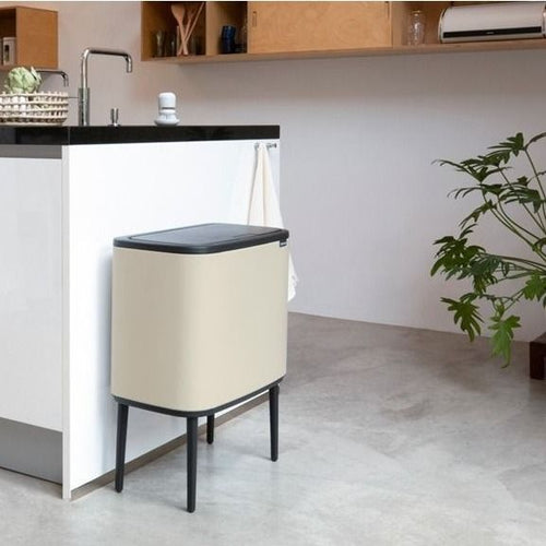 Bo Touch Bin 11+23 ltr, Soft Beige