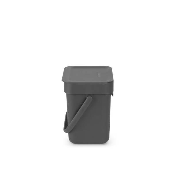 Afvalemmer Sort & Go 3 ltr,  Dark Grey