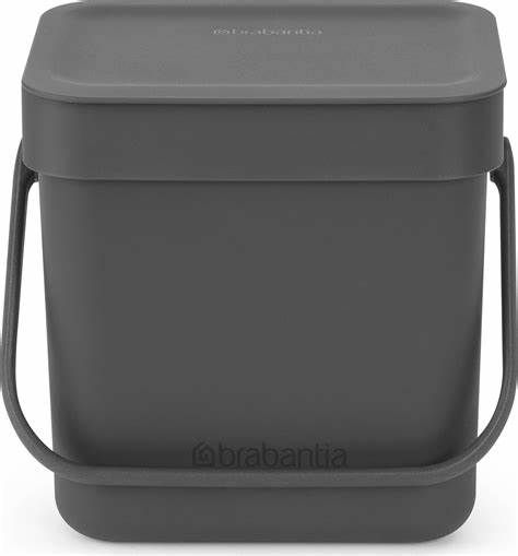 Afvalemmer Sort & Go 3 ltr,  Dark Grey