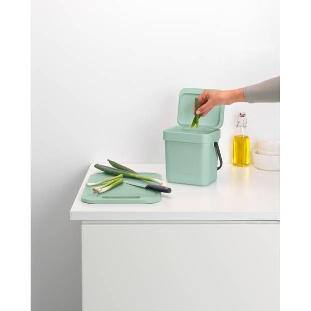 Afvalemmer Sort & Go 3 ltr, Jade Green