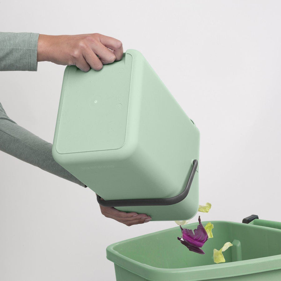 Afvalemmer Sort & Go 12 ltr, Jade Green